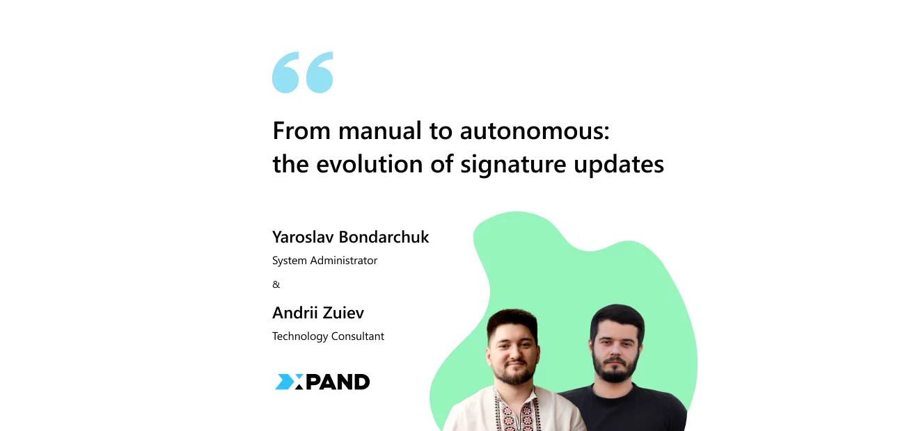 Step-by-step flow of autonomous agent installing via Intune and pushing personalized email signatures