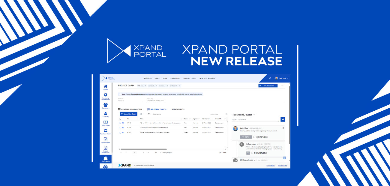New 3.6.0.0 version of Xpand Portal product is available