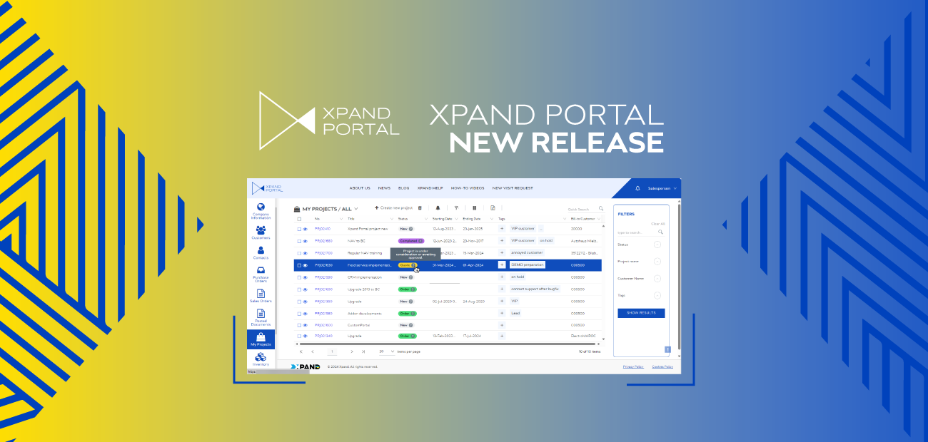 New 3.7.0.0 version of Xpand Portal product is available