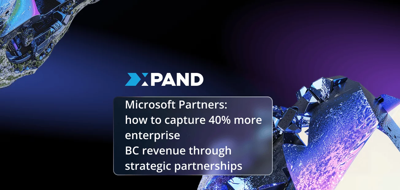 Strategic partnership infographic showing Microsoft partners achieving 40% revenue growth through Business Central upgrade specialist networks, featuring success metrics and enterprise transformation outcomes.